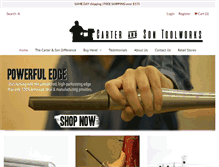 Tablet Screenshot of carterandsontoolworks.com